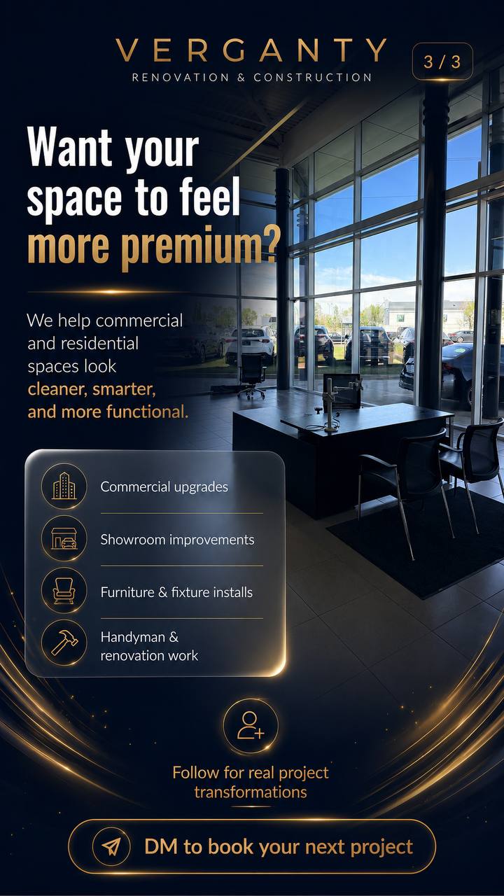 Commercial and residential space upgrades