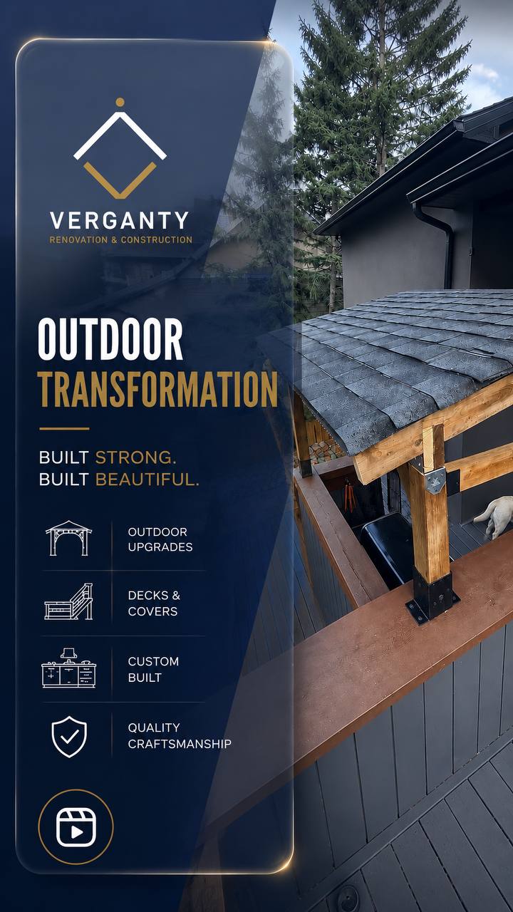 Outdoor transformation — decks and covers
