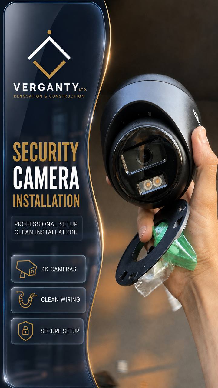 Security camera installation